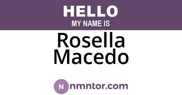 Rosella Macedo