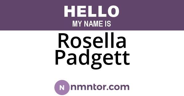 Rosella Padgett
