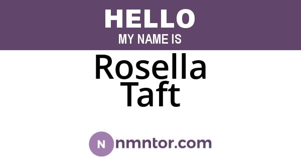 Rosella Taft