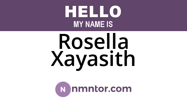 Rosella Xayasith