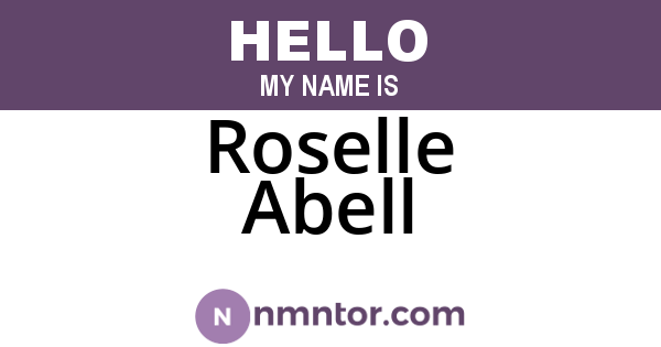 Roselle Abell