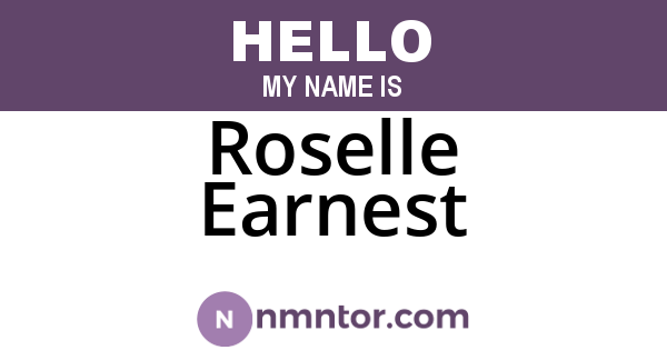 Roselle Earnest