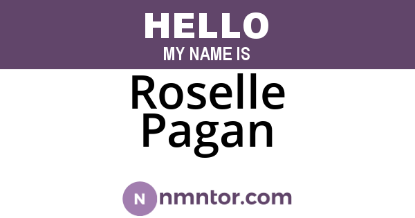Roselle Pagan