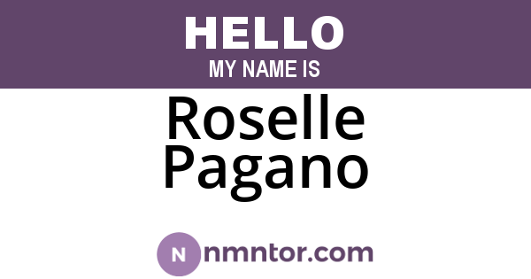 Roselle Pagano