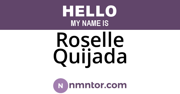 Roselle Quijada