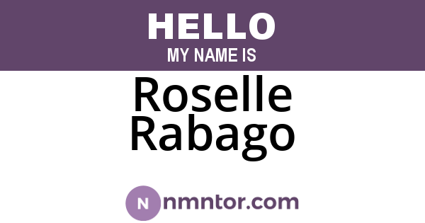 Roselle Rabago