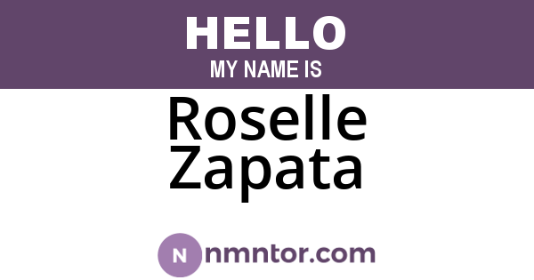 Roselle Zapata
