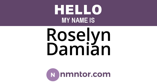 Roselyn Damian