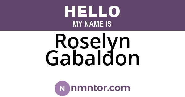 Roselyn Gabaldon