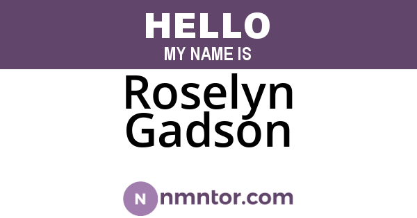 Roselyn Gadson