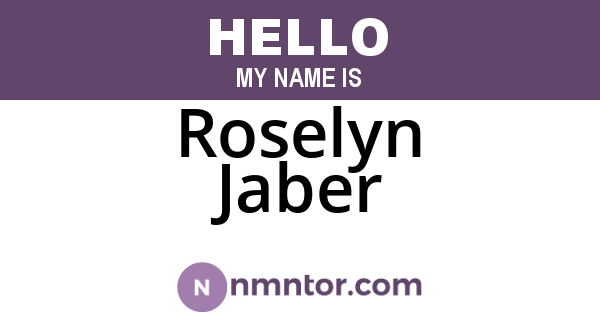 Roselyn Jaber