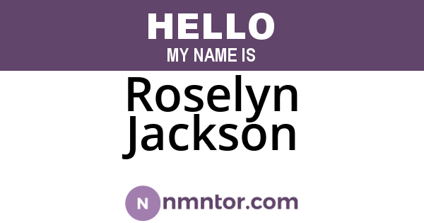 Roselyn Jackson