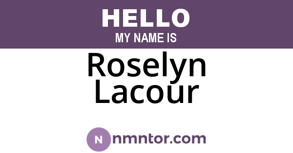 Roselyn Lacour