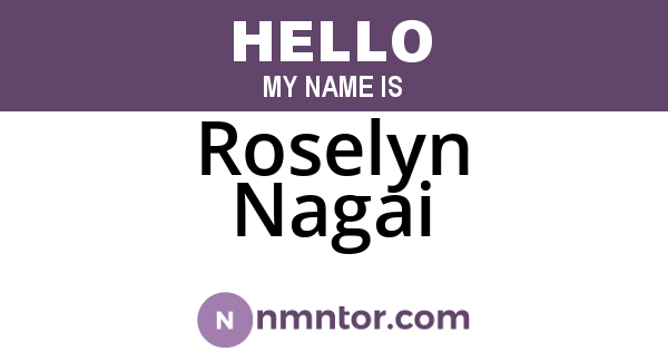 Roselyn Nagai