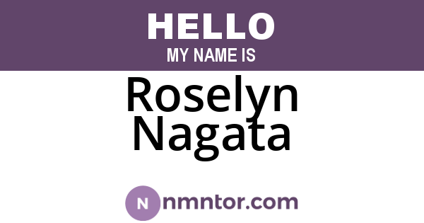 Roselyn Nagata
