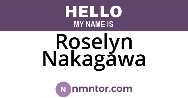 Roselyn Nakagawa