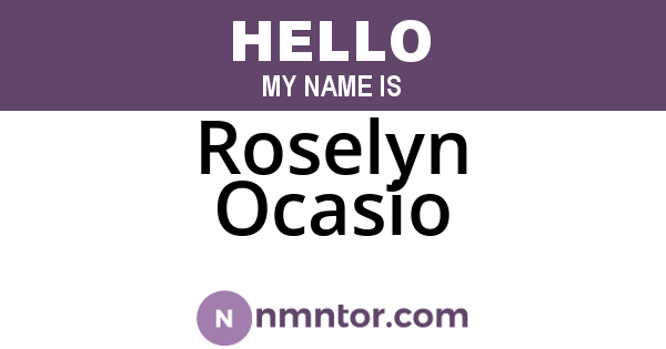 Roselyn Ocasio