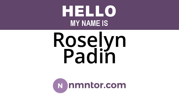 Roselyn Padin