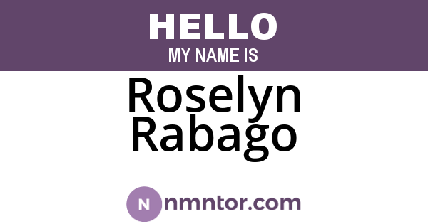 Roselyn Rabago