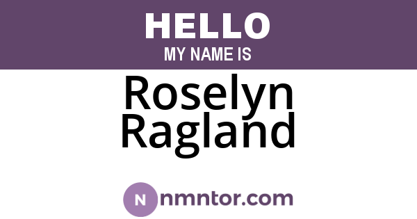 Roselyn Ragland