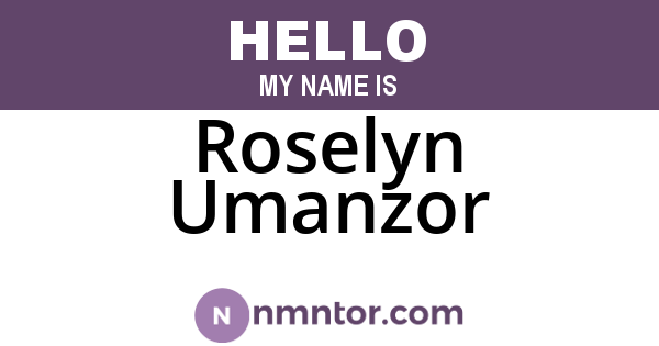 Roselyn Umanzor