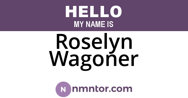 Roselyn Wagoner