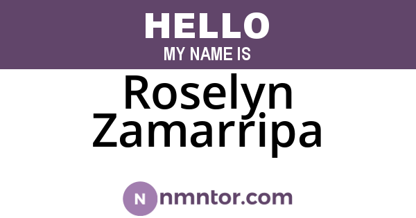 Roselyn Zamarripa