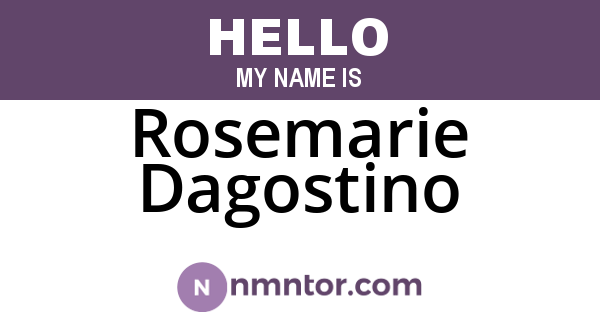 Rosemarie Dagostino