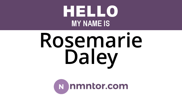 Rosemarie Daley