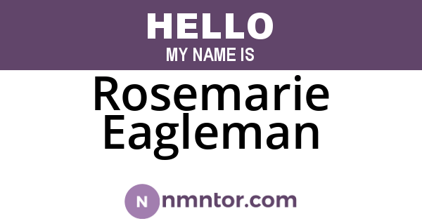 Rosemarie Eagleman