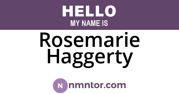 Rosemarie Haggerty