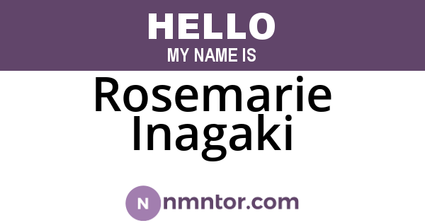 Rosemarie Inagaki