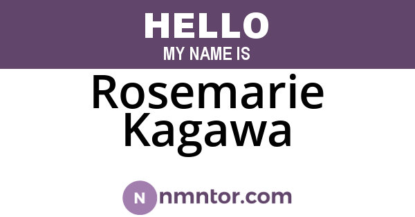 Rosemarie Kagawa