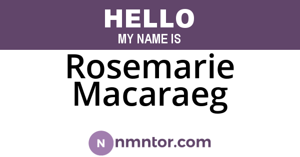 Rosemarie Macaraeg