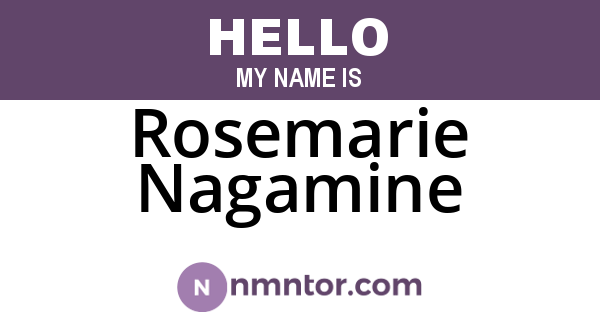 Rosemarie Nagamine