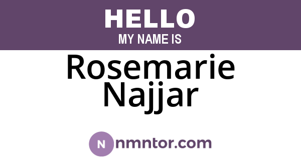 Rosemarie Najjar