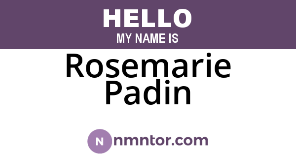 Rosemarie Padin
