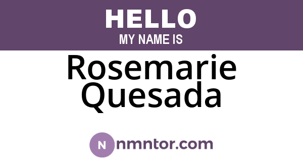 Rosemarie Quesada