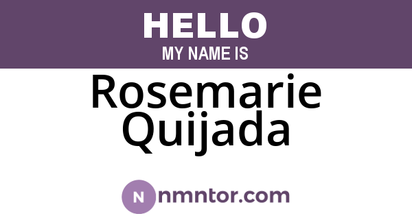 Rosemarie Quijada
