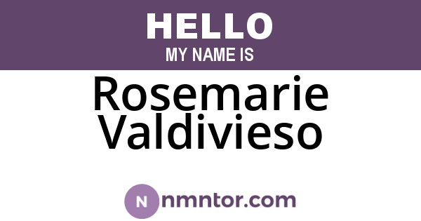 Rosemarie Valdivieso