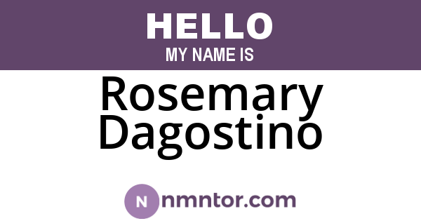 Rosemary Dagostino