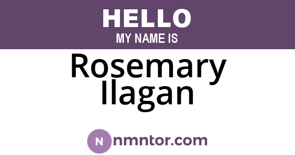 Rosemary Ilagan