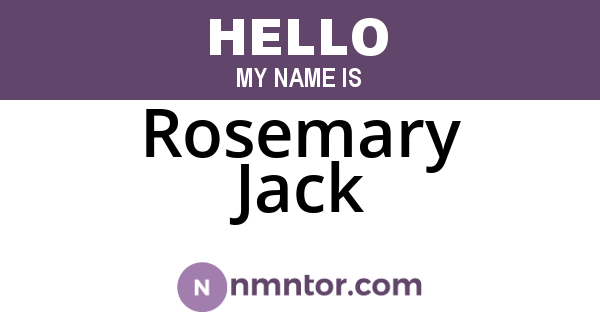Rosemary Jack