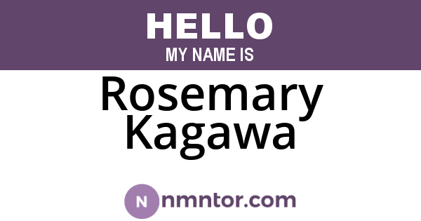 Rosemary Kagawa