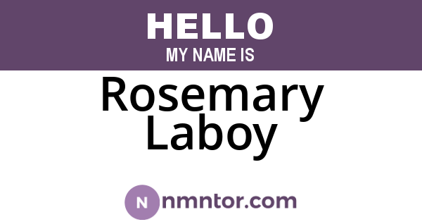 Rosemary Laboy