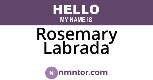 Rosemary Labrada