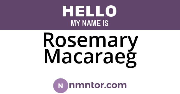 Rosemary Macaraeg