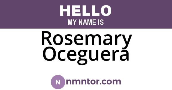 Rosemary Oceguera