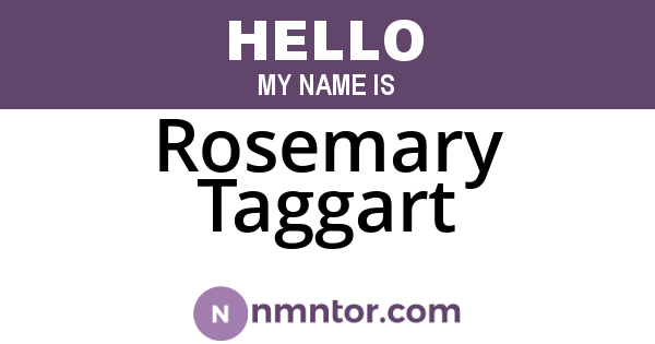 Rosemary Taggart