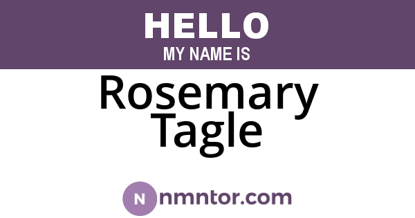 Rosemary Tagle